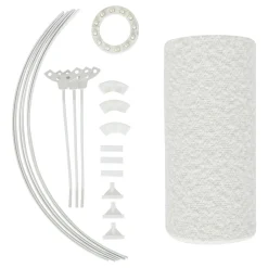 ABAT JOUR BOUCLETTE BELINE BLANC D.50CM