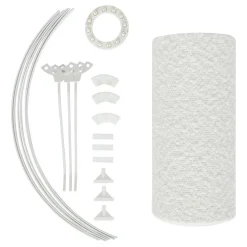 ABAT JOUR BOUCLETTE BELINE BLANC D.40CM