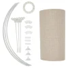 ABAT JOUR LIN BELINE BEIGE D.50CM