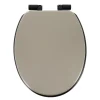ABATTANT WC ASSISE NOIRE ATTACHES FICELLE NOIR