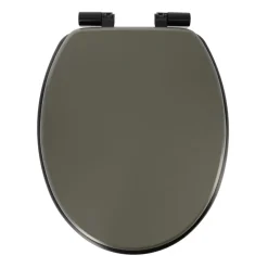 ABATTANT WC ASSISE NOIRE ATTACHES KAKI NOIR