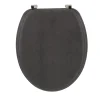 ABATTANT WC BOIS MOULE 18 POUCES ATTACHES ACIER FACON BETON