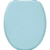 ABATTANT WC MDF 18 POUCES ATTACHES PLASTIQUES VERT D EAU
