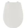 ABATTANT WC PLASTIQUE 18 POUCES ATTACHES PLASTIQUES BLANC