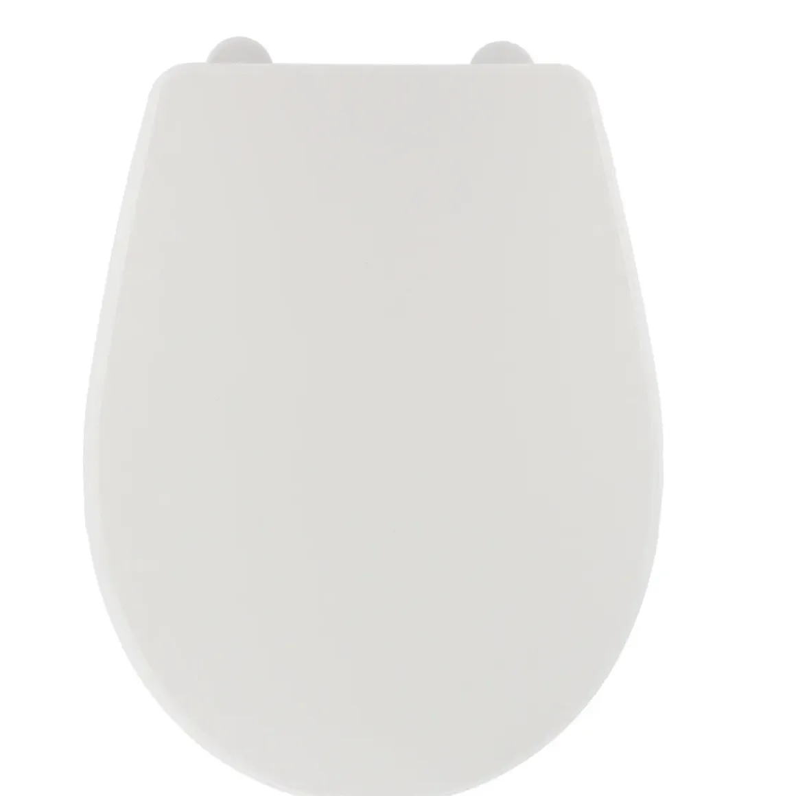 ABATTANT WC PLASTIQUE 18 POUCES ATTACHES PLASTIQUES BLANC