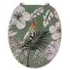 ABATTANT WC 18 POUCES COUVERCLE DESIGN IMPRIMEE JUNGLE KAKI