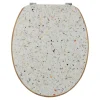 ABATTANT WC 18 POUCES COUVERCLE DESIGN TERRAZZO