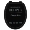 ABATTANT WC 18 POUCES DESIGN IMPRIME NEO RETRO NOIR