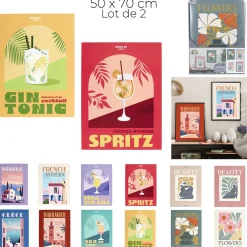AFFICHE DECO X2 50X70CM