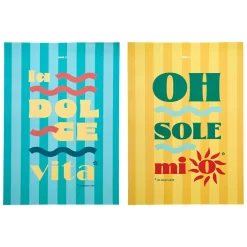AFFICHE DECO X2 50X70CM DOLCE VITA