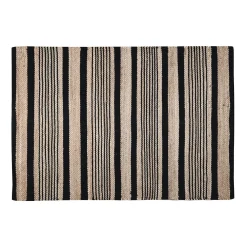 ALDABRA TAPIS 60X90CM NOIR JUTE
