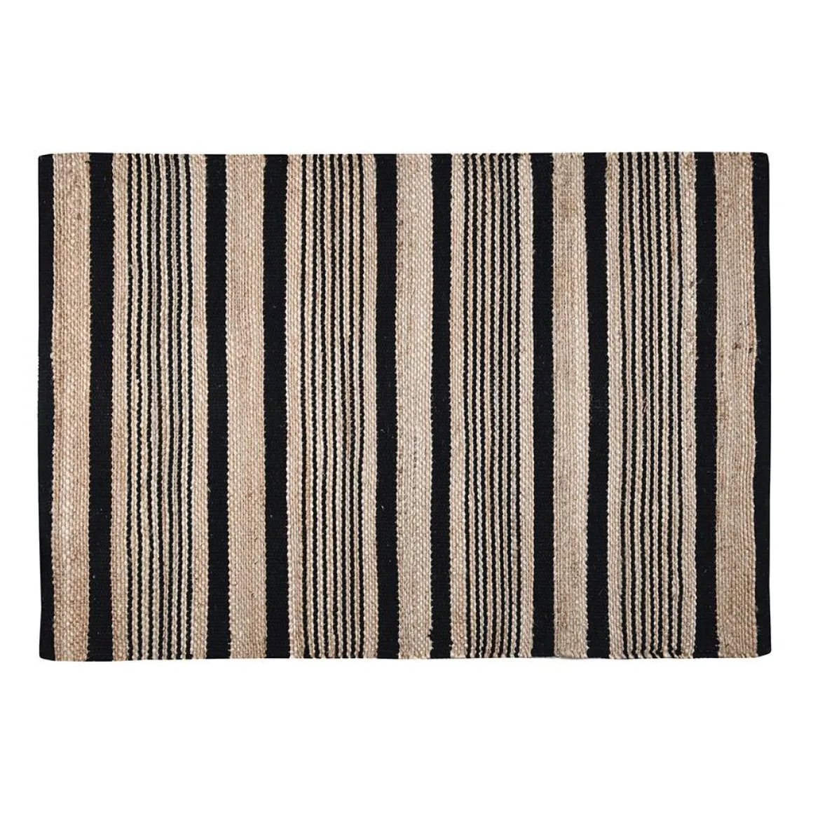 ALDABRA TAPIS 60X90CM NOIR JUTE