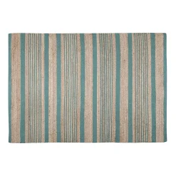 ALDABRA TAPIS 60X90CM PETROLE JUTE