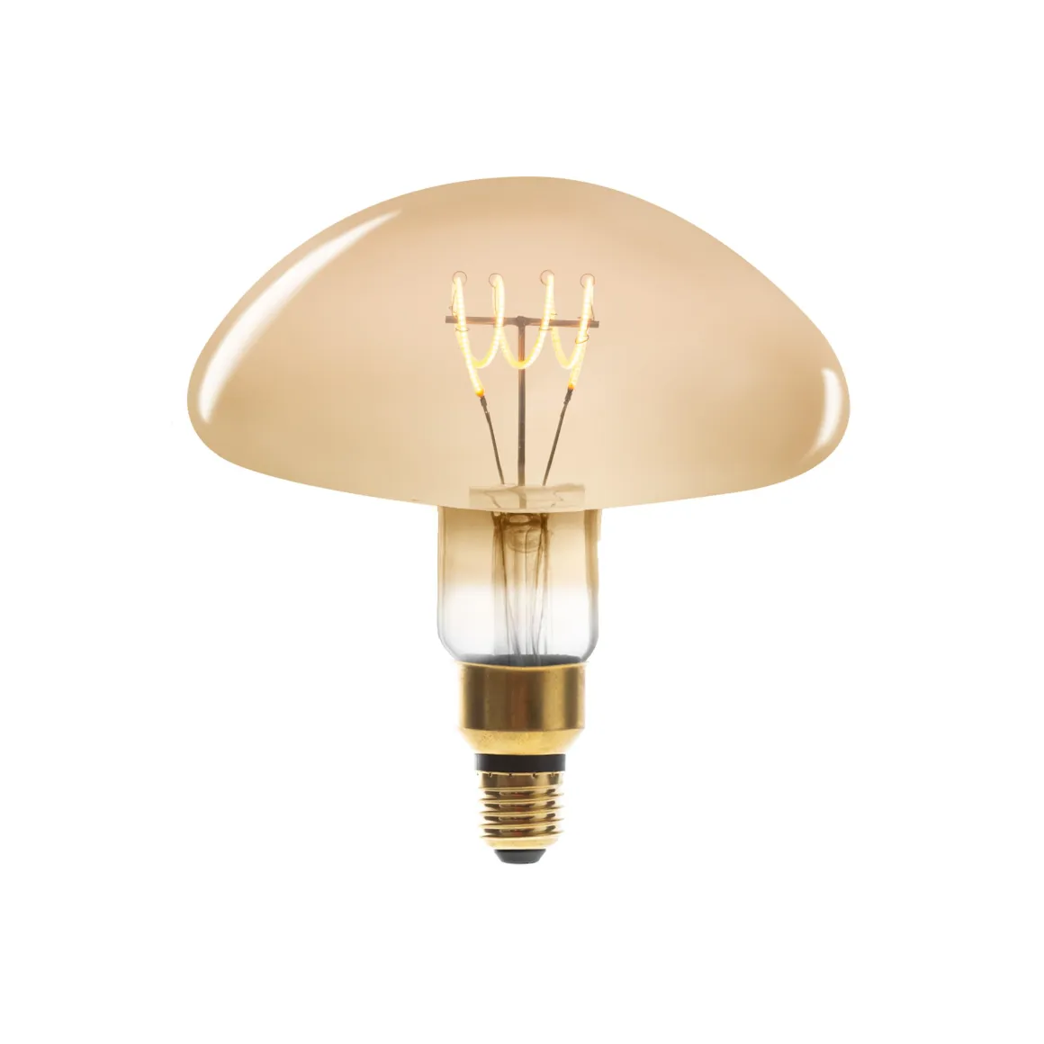 AMPOULE LED CHAMPIGNON AMBREE FILAMENT TORSADE E27