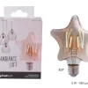 AMPOULE LED ETOILE AMBREE E27 2W