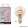 AMPOULE LED FLEX G80 AMBREE E27 4W