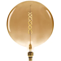 AMPOULE LED GLOBE AMBREE FILAMENT TORSADE E27