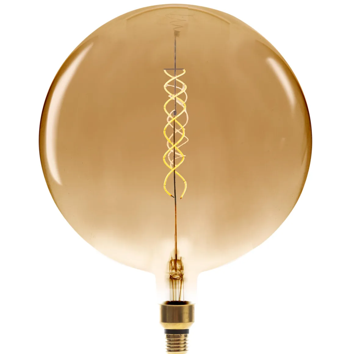 AMPOULE LED GLOBE AMBREE FILAMENT TORSADE E27