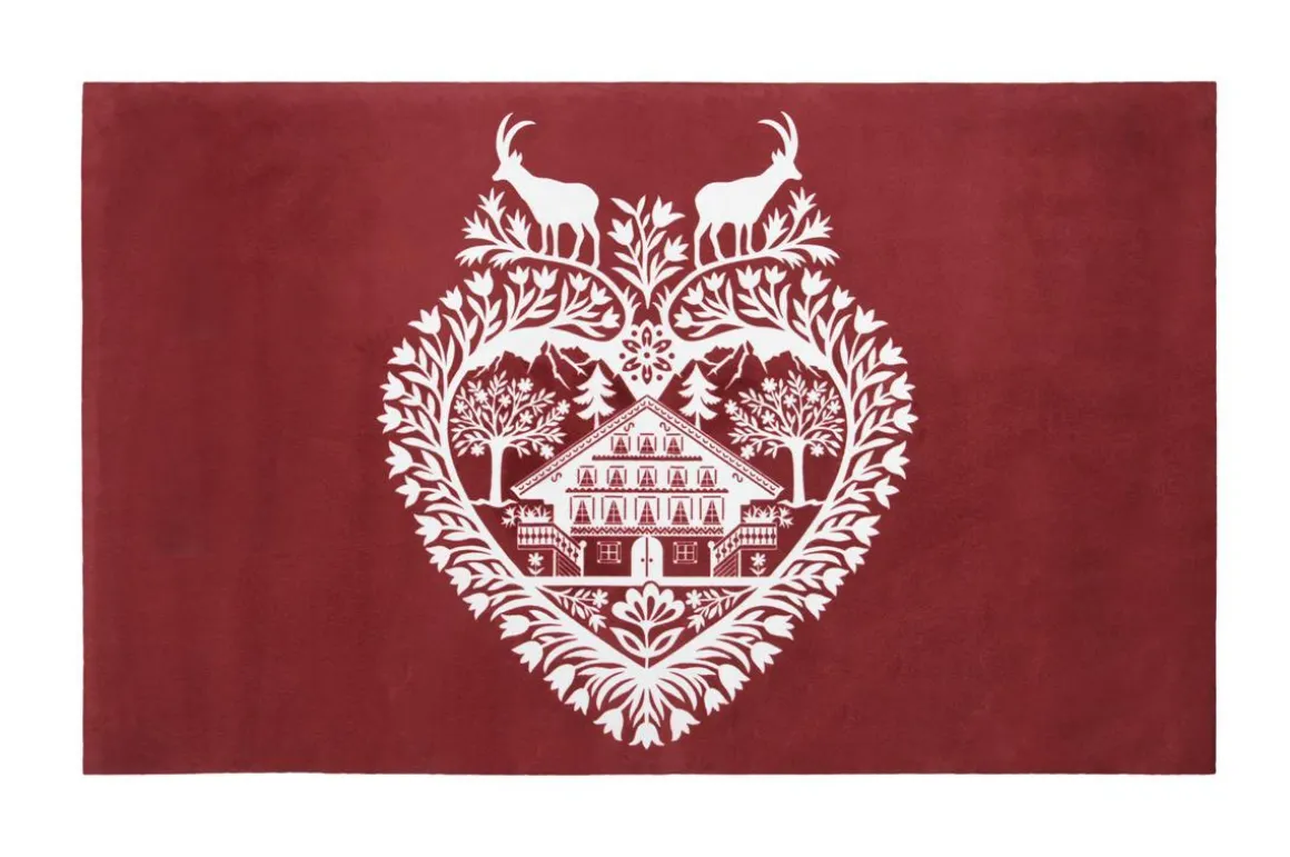 ANSEL TAPIS 45X75CM ROUGE