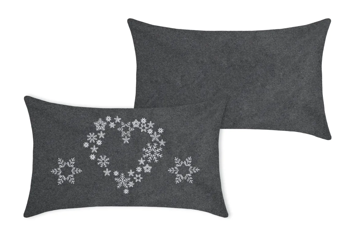 ARLY COUSSIN 30X50CM GRIS LAINE