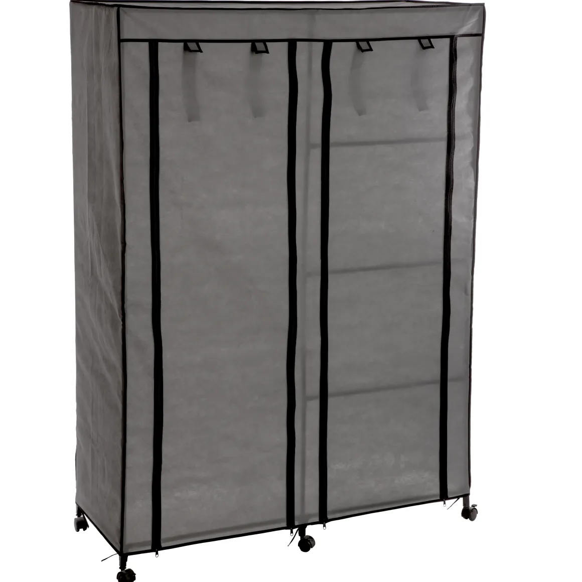 ARMOIRE SUR ROULETTES 1 PENDERIE 5 ETAGERES