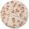 ASSIETTE A DESSERT BRANCHE GRES DECOREE FORME COUPE 19CM