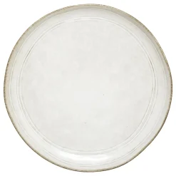 ASSIETTE A DESSERT FLOWER GRIS 22CM
