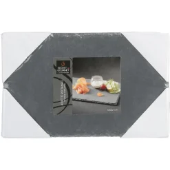 ASSIETTE ARDOISE 14X22CM