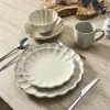 ASSIETTE DESSERT CALISTA ECRU D20CM