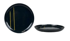 ASSIETTE DESSERT MAGIC POUDRE DOREE 20CM GRES