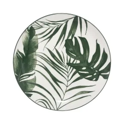 ASSIETTE DESSERT PALME VERT 19CM