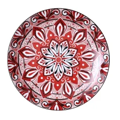 ASSIETTE JAIPUR ROUGE D.19CM