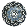 ASSIETTE MANDALA BLEU CREUSE D.20CM