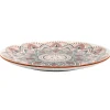 ASSIETTE MANDALA ORANGE D.26CM