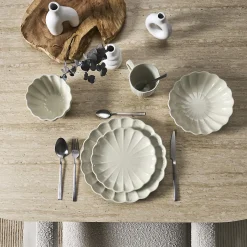 ASSIETTE PLATE CALISTA ECRU D27CM