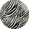 ASSIETTE PLATE PORCELAINE ZEBRE 26.8CM