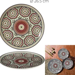 ASSIETTE PLATE ZAHRA D26.5CM
