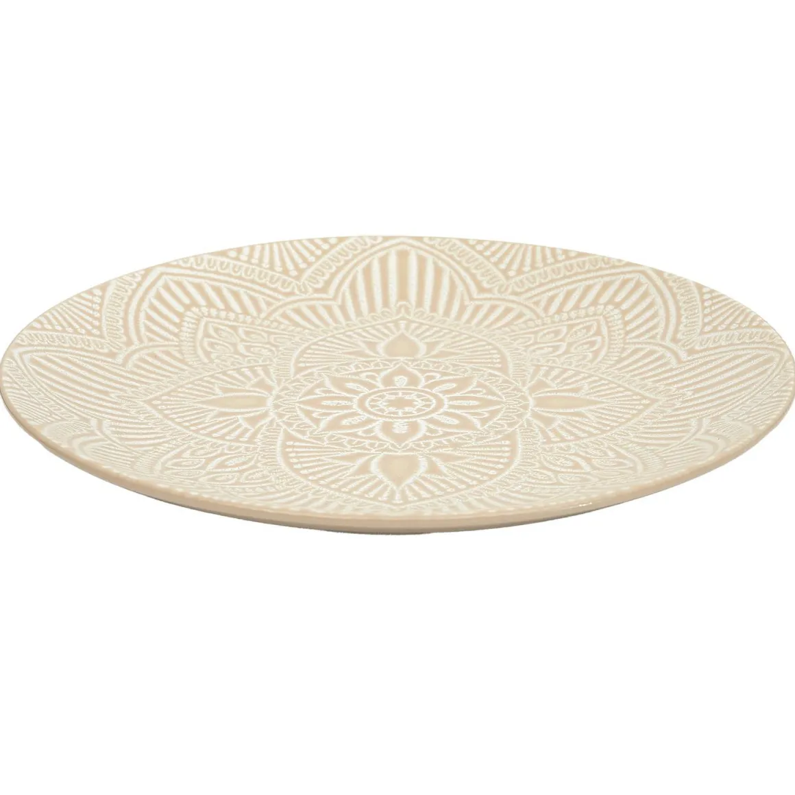 ASSIETTE SAHARA BEIGE D.27CM