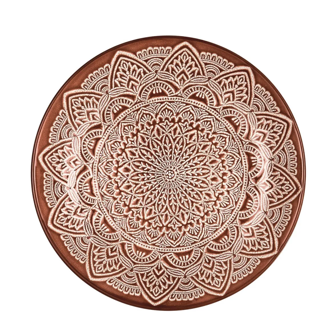 ASSIETTE SAHARA TERRACOTTA D.19.5CM