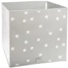 BAC RANGEMENT GRIS ETOILES
