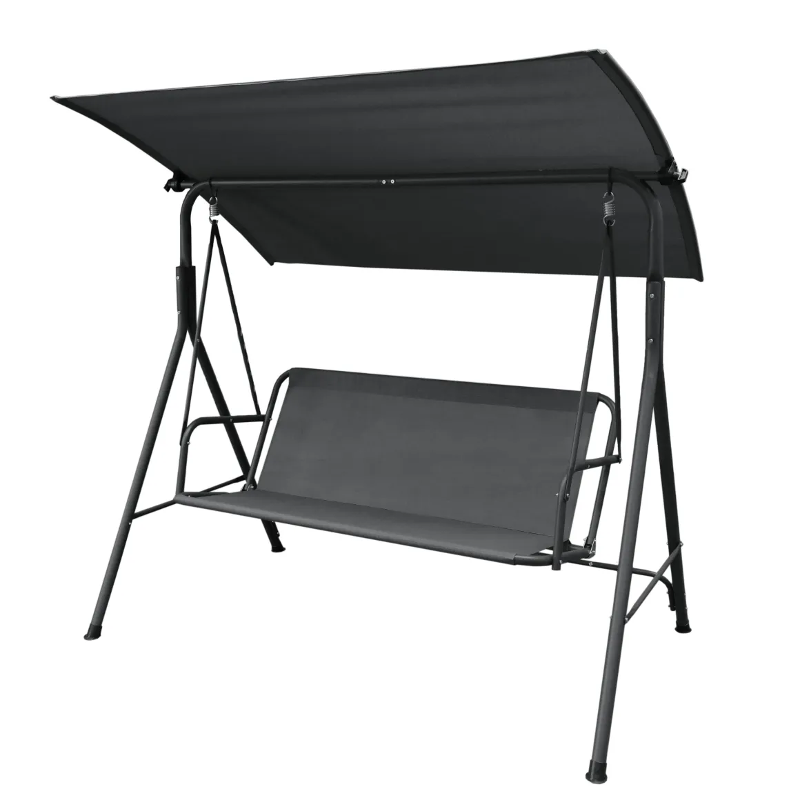 BALANCELLE SAMIEL GRIS SANS COUSSIN 2 PERSONNES 140CM