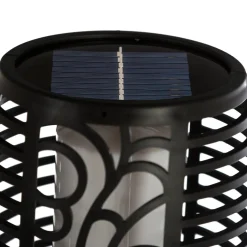 BALISE TORCHE SOLAIRE NOIR H.78CM