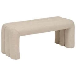 BANC SISCO TISSU ARGILE D.102X42X43.5CM