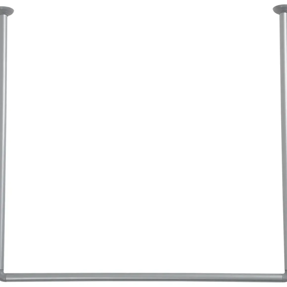 BARRE D ANGLE EN U 80X80X80CM ALUMINIUM CHROME