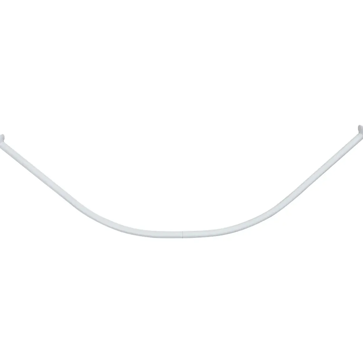 BARRE DE DOUCHE INCURVEE 90X90CM ALUMINIUM BLANC