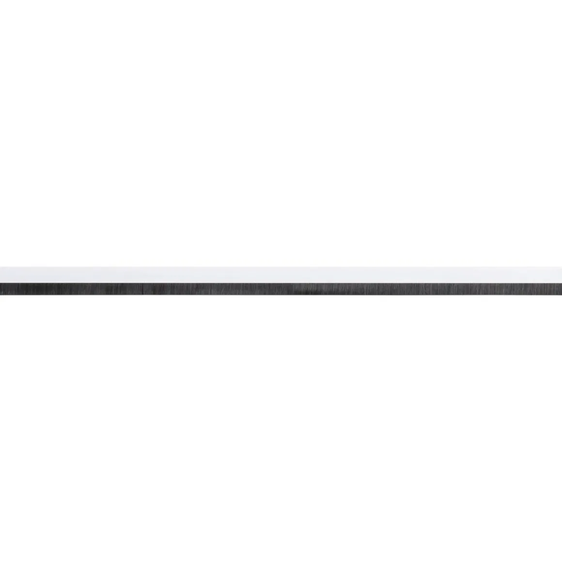 BAS PORTE ALUMINIUM ADHESIF RESSORT BROSSE 1M BLANC