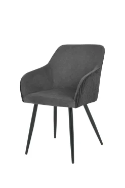 BETTY FAUTEUIL NOIR BI MATIERE