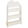 BIBLIOTHEQUE DOUCEUR ORGANIQUE BLANC D.61.5X18.5X100CM
