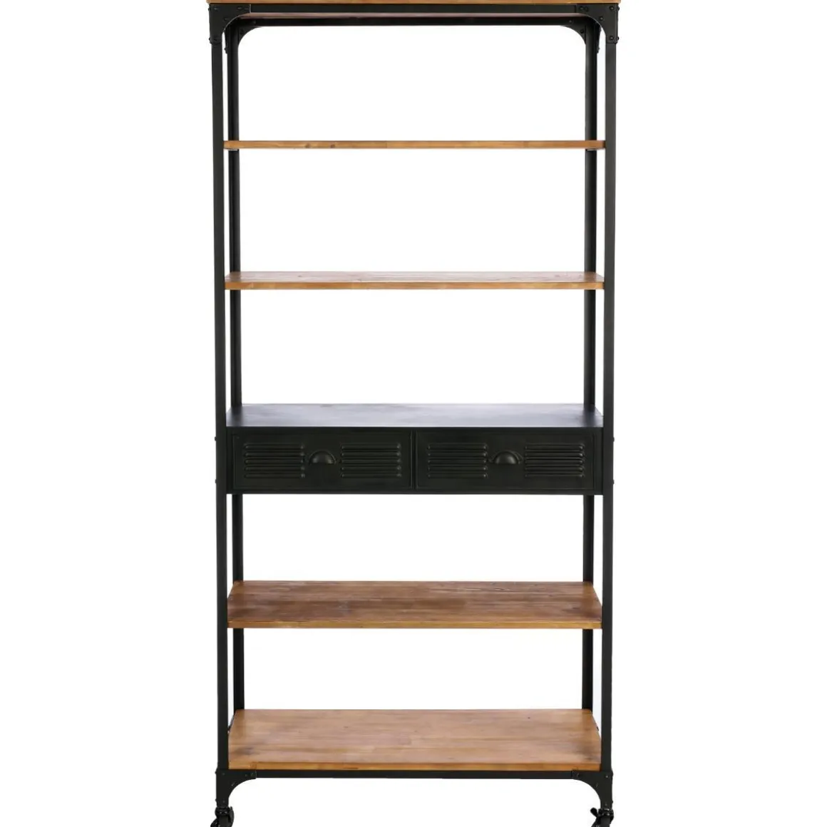 BIBLIOTHEQUE 4 ETAGERES 2 TIROIRS CIERNA