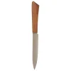 BLOC 5 COUTEAUX LAMES INOX ET MANCHE ACACIA